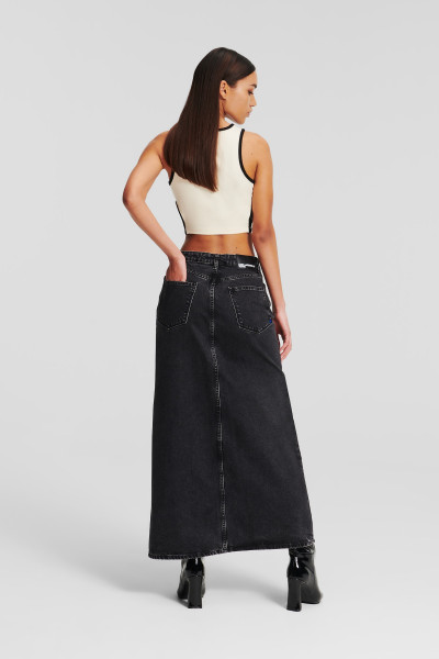 SUKNĚ KARL LAGERFELD JEANS KLJ HR SHANK DENIM MAXI SKIRT - Fotografie č. 3