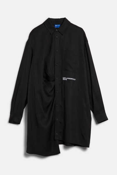 ŠATY KARL LAGERFELD JEANS KLJ ASYMMETRIC SHIRT DRESS - Fotografia č. 1