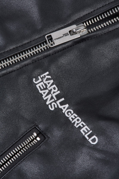 DZSEKI KARL LAGERFELD JEANS KLJ OVERSIZED FAUX LEATHER JKT - Kép 3
