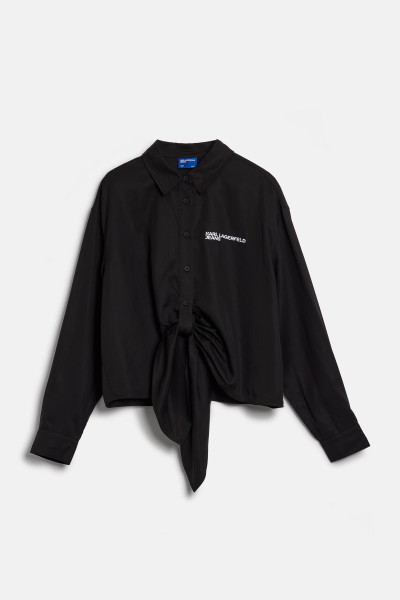 KOŠEĽA KARL LAGERFELD JEANS KLJ WOVEN WRAP SHIRT - Fotografia č. 1