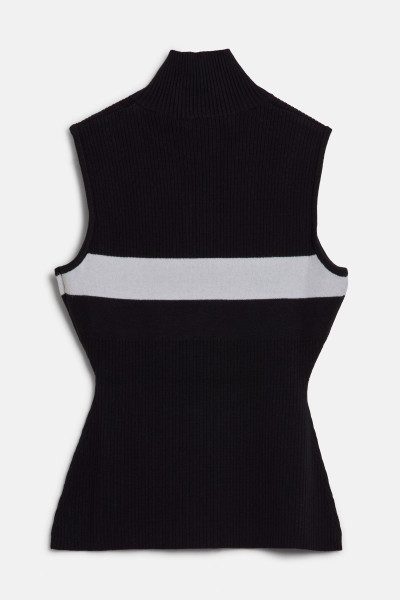 ROLÁK KARL LAGERFELD JEANS KLJ HALF ZIP STRIPE KNIT - Fotografia č. 2