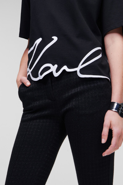 TRIČKO KARL LAGERFELD KARL SIGNATURE HEM T-SHIRT - Fotografie č. 5