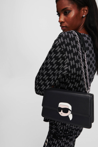 KABELKA KARL LAGERFELD K/IKONIK 2.0 LEATHER SHB LOCK - Fotografie č. 2