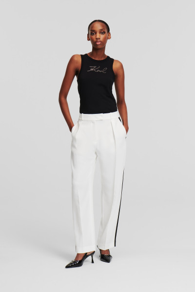 NADRÁG KARL LAGERFELD CONTRAST PANEL TAILORED PANTS - Kép 1