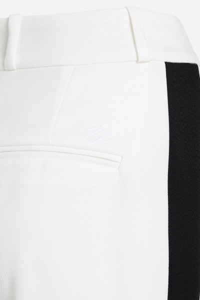 NADRÁG KARL LAGERFELD CONTRAST PANEL TAILORED PANTS - Kép 8
