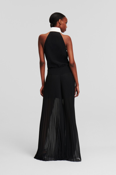 KALHOTY KARL LAGERFELD FLUID PLEATED PANTS - Fotografie č. 3