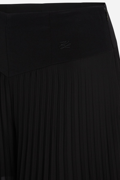 KALHOTY KARL LAGERFELD FLUID PLEATED PANTS - Fotografie č. 7