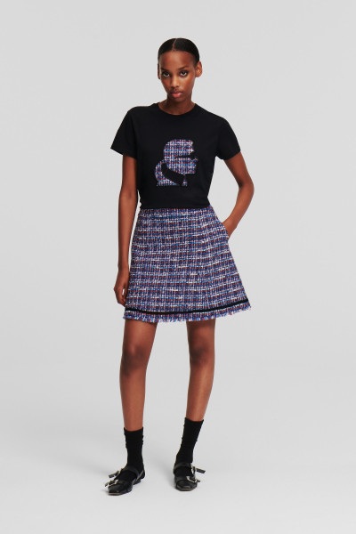 SUKŇA KARL LAGERFELD BOUCLE SKIRT - Fotografia č. 1