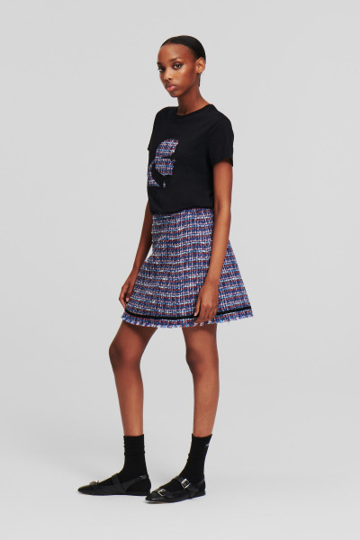 SUKŇA KARL LAGERFELD BOUCLE SKIRT - Fotografia č. 2