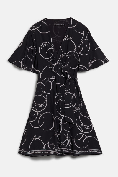 RUHA KARL LAGERFELD WRAP DRESS - Kép 1