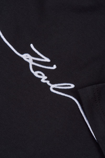 ŠATY KARL LAGERFELD SEASONAL LOGO JERSEY DRESS - Fotografie č. 3
