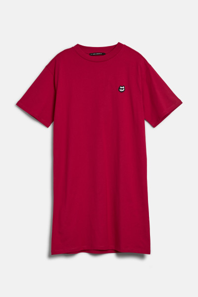 ŠATY KARL LAGERFELD IKONIK 2.0 PATCH T-SHIRT DRESS - Fotografie č. 1