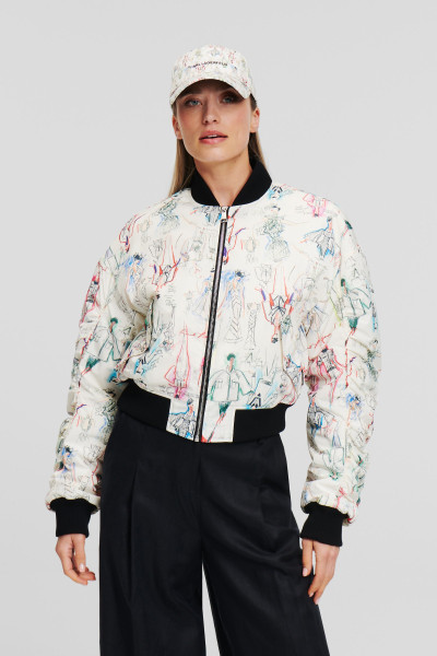 BUNDA KARL LAGERFELD ARCHIVE BOMBER - Fotografie č. 1