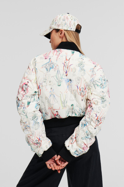 BUNDA KARL LAGERFELD ARCHIVE BOMBER - Fotografie č. 3