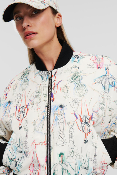BUNDA KARL LAGERFELD ARCHIVE BOMBER - Fotografie č. 4