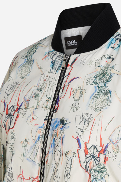 BUNDA KARL LAGERFELD ARCHIVE BOMBER - Fotografie č. 7