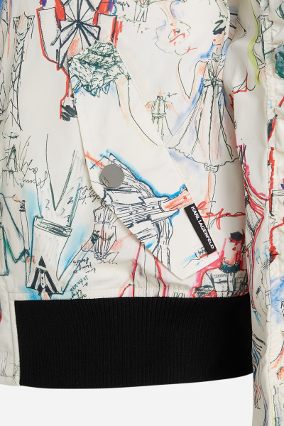 BUNDA KARL LAGERFELD ARCHIVE BOMBER - Fotografie č. 8