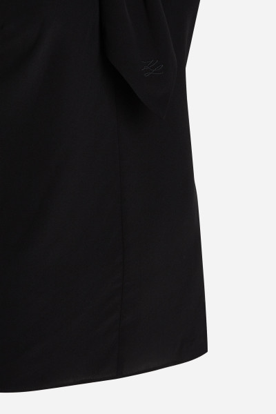 BLÚZKA KARL LAGERFELD SLVLESS COLLAR & TIE TOP - Fotografia č. 8