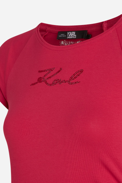PÓLÓ KARL LAGERFELD RHINESTONE FASHION T-SHIRT - Kép 7