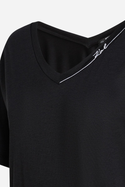 TRIČKO KARL LAGERFELD KARL SIGNATURE V-NECK T-SHIRT - Fotografie č. 8