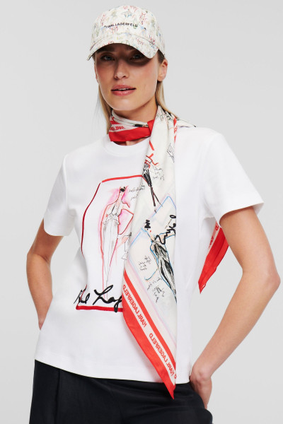 PÓLÓ KARL LAGERFELD ARCHIVE T-SHIRT - Kép 1