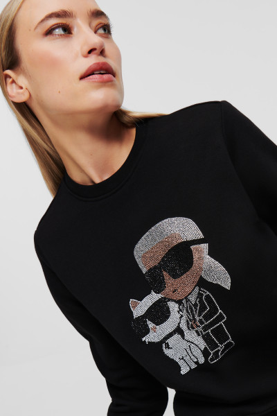 MELEGÍTŐ FELSŐ KARL LAGERFELD IKONIK 2.0 RS SWEATSHIRT - Kép 4