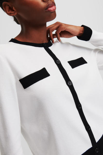 KARDIGAN KARL LAGERFELD CLASSIC LSLV CARDIGAN - Fotografie č. 4
