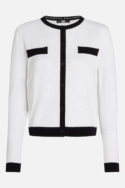 KARDIGAN KARL LAGERFELD CLASSIC LSLV CARDIGAN - Fotografie č. 5