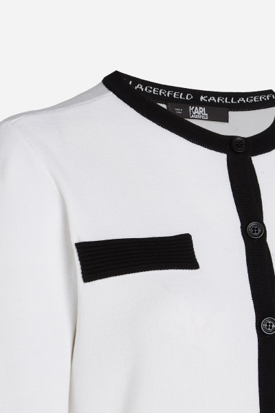 KARDIGAN KARL LAGERFELD CLASSIC LSLV CARDIGAN - Fotografie č. 7