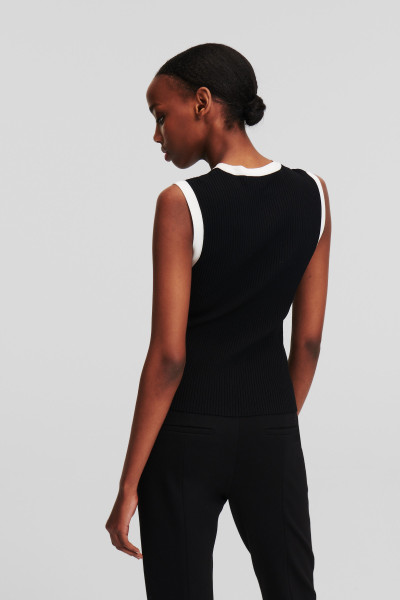 SVETER KARL LAGERFELD KNIT TANK TOP - Fotografia č. 3