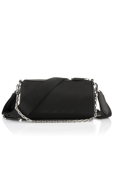 RETIKÜL KARL LAGERFELD K/IKONIK 2.0 NYLON BARREL BAG - Kép 3