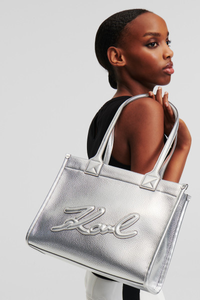 RETIKÜL KARL LAGERFELD K/SKUARE MD TOTE GRAINY - Kép 4