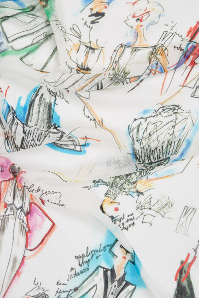 SÁL KARL LAGERFELD KARL SERIES MODAL SCARF - Kép 4