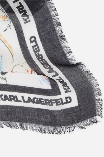 SÁL KARL LAGERFELD KARL SERIES MODAL SCARF - Kép 5