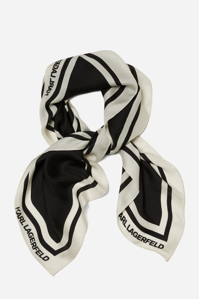 ŠÁTEK KARL LAGERFELD K/SIGNATURE SILK SCARF - Fotografie č. 2