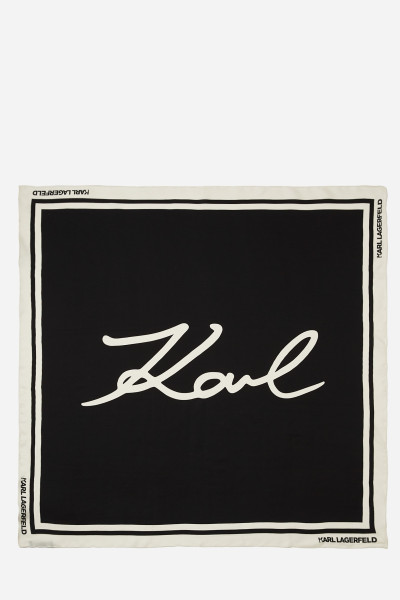 ŠÁTEK KARL LAGERFELD K/SIGNATURE SILK SCARF - Fotografie č. 1
