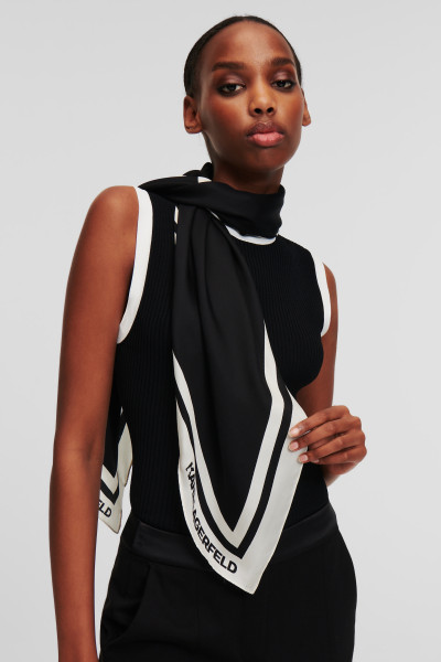 ŠÁTEK KARL LAGERFELD K/SIGNATURE SILK SCARF - Fotografie č. 3