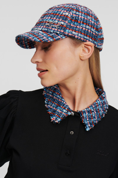 ŠILTOVKA KARL LAGERFELD K/SIGNATURE BOUCLE CAP - Fotografia č. 3