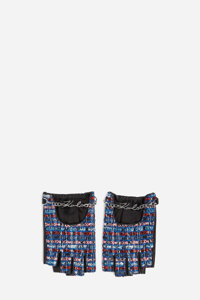 RUKAVICE KARL LAGERFELD K/SIGNATURE BOUCLE FL GLOVES - Fotografie č. 1