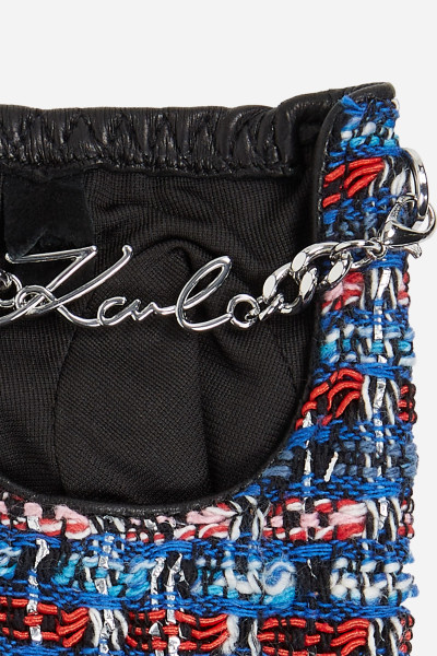 RUKAVICE KARL LAGERFELD K/SIGNATURE BOUCLE FL GLOVES - Fotografie č. 3