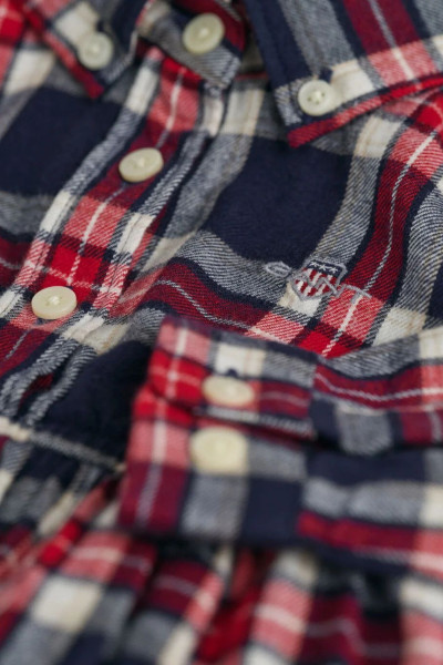 ŠATY GANT CHECKED FLANNEL BD SHIRT DRESS - Fotografia č. 2