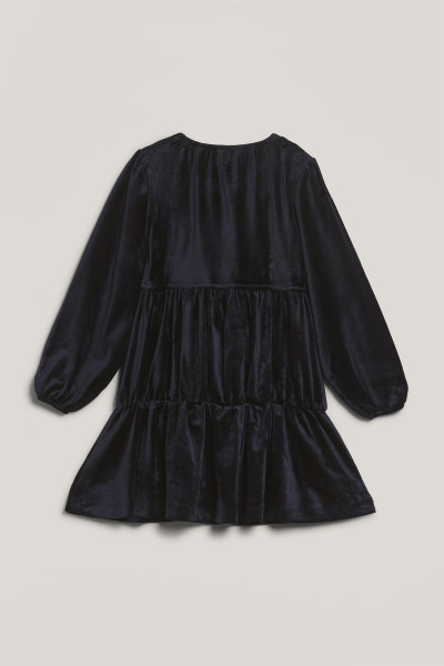 ŠATY GANT VELOUR TIERED DRESS - Fotografia č. 2