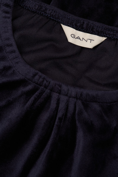 ŠATY GANT VELOUR TIERED DRESS - Fotografia č. 3