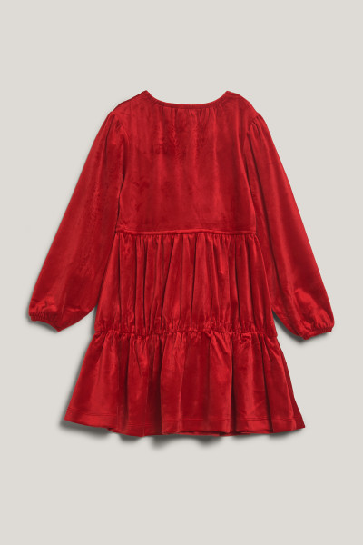 ŠATY GANT VELOUR TIERED DRESS - Fotografia č. 2
