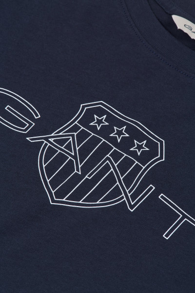 TRIČKO GANT RELAXED CONTRAST SHIELD T-SHIRT - Fotografie č. 3