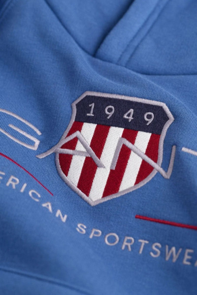 MIKINA GANT ARCHIVE SHIELD RAGLAN HOODIE - Fotografia č. 2