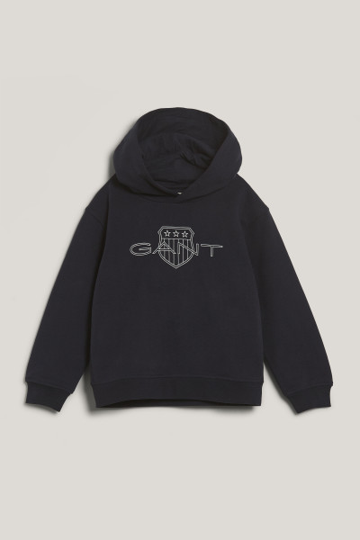 MIKINA GANT RELAXED CONTRAST SHIELD HOODIE - Fotografia č. 1