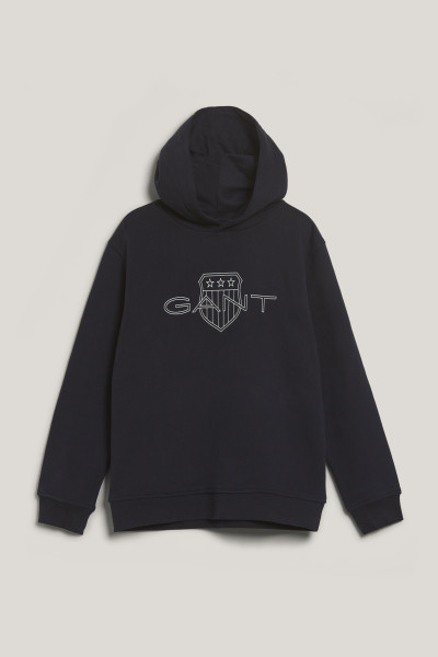 MELEGÍTŐ FELSŐ GANT RELAXED CONTRAST SHIELD HOODIE - Kép 1
