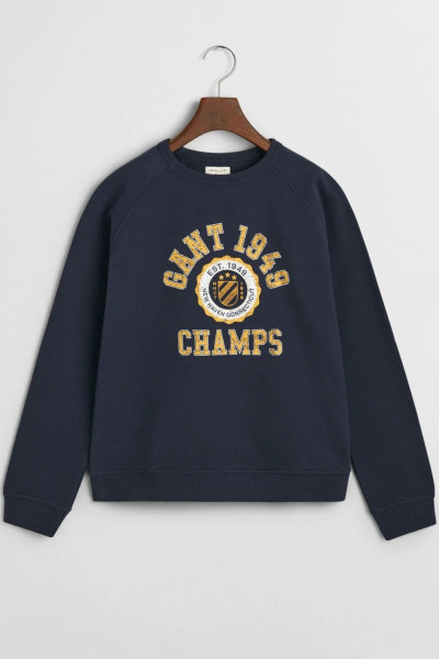 MELEGÍTŐ FELSŐ GANT 1949 RAGLAN C-NECK - Kép 1