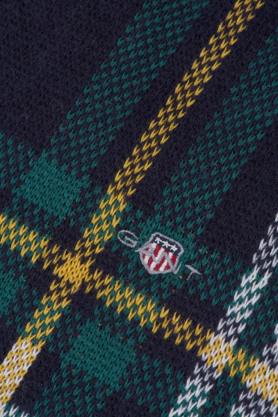 SVETER GANT CHECKED KNITTED C-NECK - Fotografia č. 3
